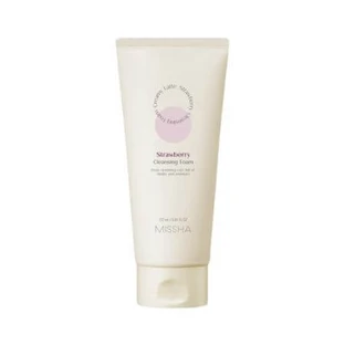 Espuma Limpiadora Facial Creamy Latte Fresa, 172 ml, Missha