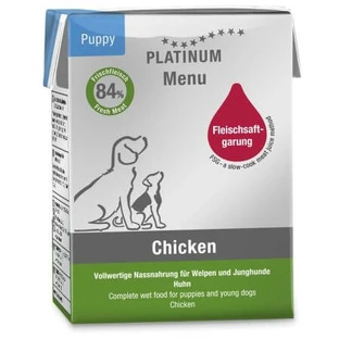 Junior Dog Junior Dog nourriture humide avec du poulet, 185 g, Platinum