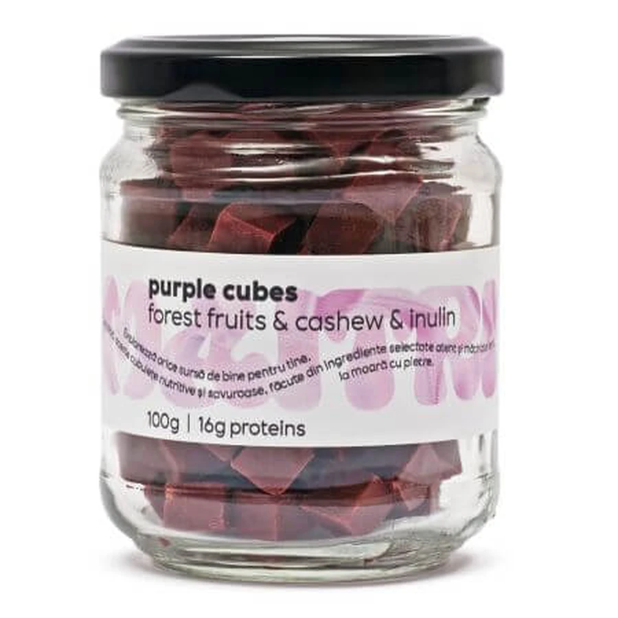 Berry fudge cubes Purple Cubes, 100 g, Maitri