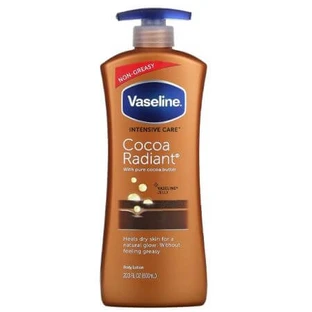 Lait corporel Cocoa Radiant avec pompe, 600 ml, Vaseline