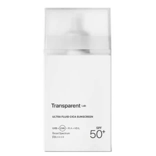 Serum für fettige Haut mit chemischen Filtern, Mineralien und SPF 50+ Ultra Fluid Cica, 100 ml, Transparentes Labor