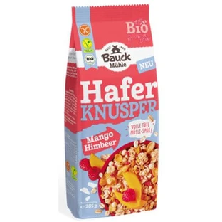 Havermuesli met mango en frambozen, 285 g, Bauckhof