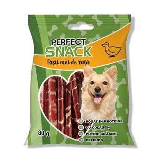 Soft duck strips for dogs, 80 g, Perfect Snack