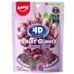 4D Fruchtgummi Traube Gelee 4D Fruchtgummi Traube, 65 g, Amos