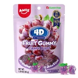 4D Gominolas de Fruta Uva 4D Gominolas de Fruta Uva, 65 g, Amos
