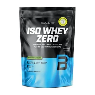 Wei-eiwitisolaat met pistache smaak Iso Whey Zero, 454 g, BioTechUSA