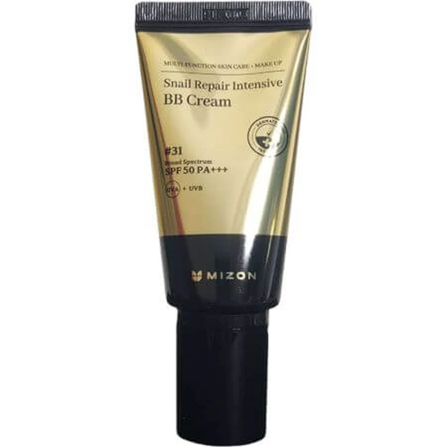 Gesichtscreme mit Schneckenschleim-Extrakt SPF 50 PA+++++ BB Cream, Farbton 31, 50 ml, Mizon