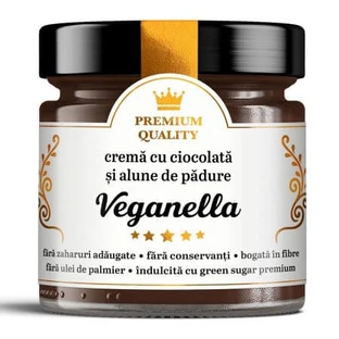 Veganella Secretele Ramonei Chocolade- en hazelnootcrème, 250 g, Remedia Laboratories