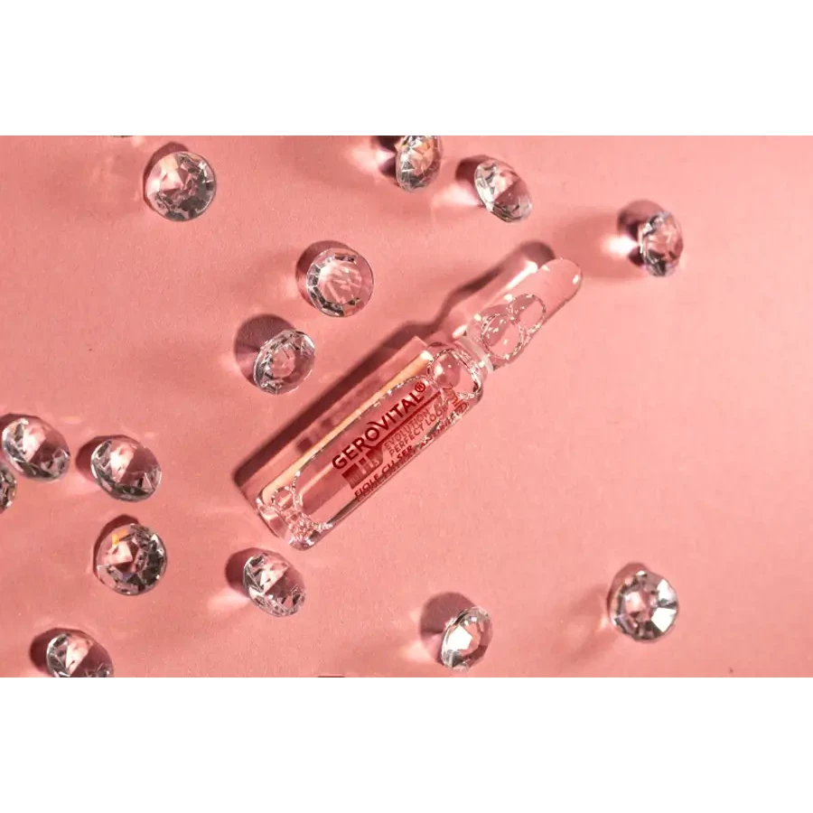 Flacons met geconcentreerd antirimpelserum met hyaluronzuur 10% 4D H3 Evolution Perfect Look, 10 flacons x 2 ml, Gerovital