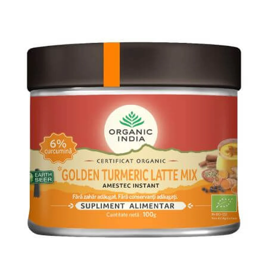 Biologische Mix Gouden Kurkuma Latte, 100 g