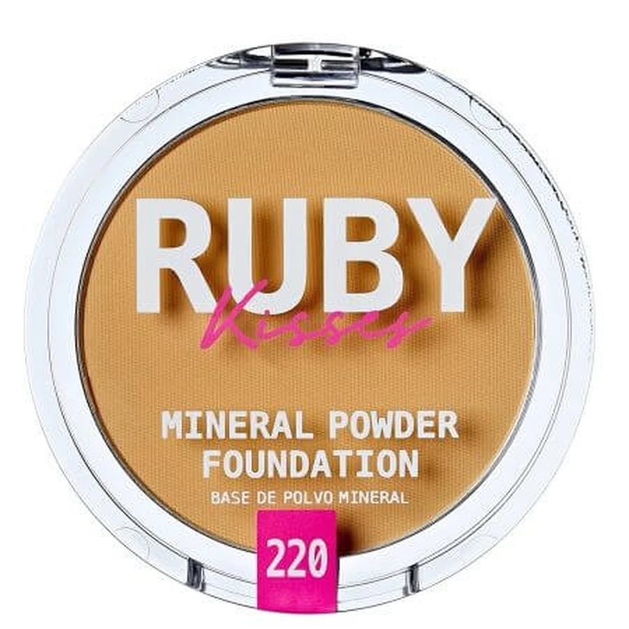 Gezichtspoeder Mineral Powder Foundation Natural Beige, 10 g, Ruby Kisses