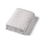 BabyOno, knitted blanket, cotton, gray, 75 cm x 100 cm, 1 piece