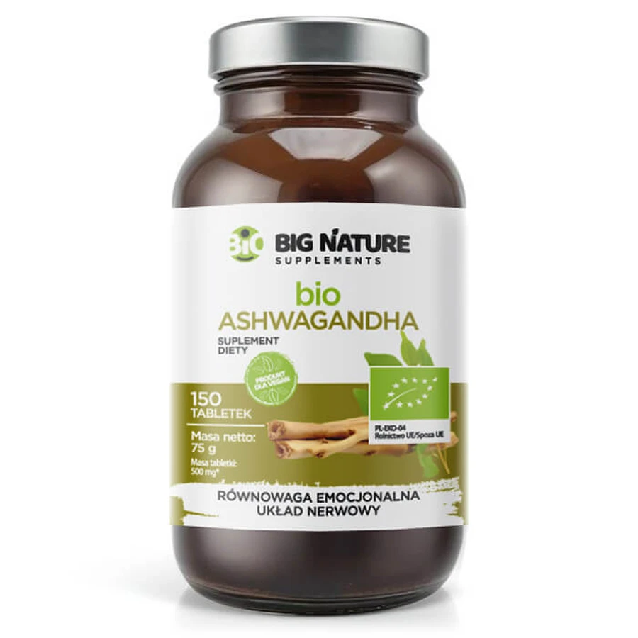 Big Nature Bio Ashwagandha, 150 tabletten