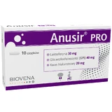 Anusir Pro, Rektale Zäpfchen mit Lactoferrin, Glycerophosphoinositol und Hyaluronsäure, 10 Stück