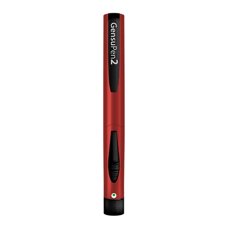 GensuPen 2, automatic insulin injector, maroon