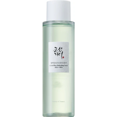 Beauty Of Joseon Green Plum Refreshing Toner AHA + BHA, tonique rafraîchissant avec acides, 150 ml
