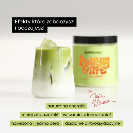 Supersonic Matcha Latte Collagen, passion fruit flavor, 280 g