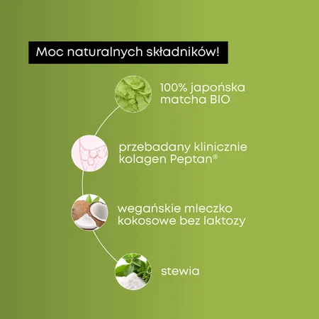 Supersonic Matcha Latte Collagen, passion fruit flavor, 280 g