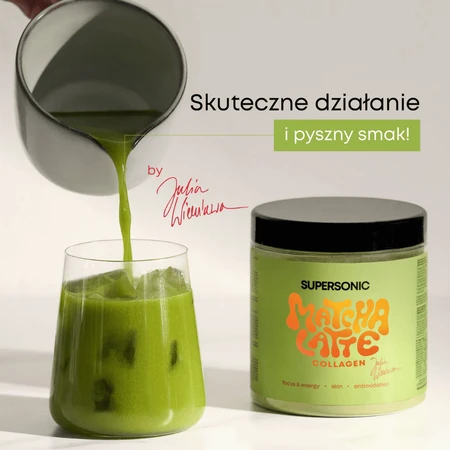Supersonic Matcha Latte Collagen, passion fruit flavor, 280 g