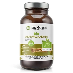Big Nature Bio Ashwagandha, 90 tabletten