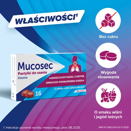 Mucosec, 16 zuigtabletten