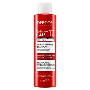 Vichy Dercos Collagen 17 Filler Ultra-Repairing Treatment, ultra-regeneratives Haarshampoo, 200 ml