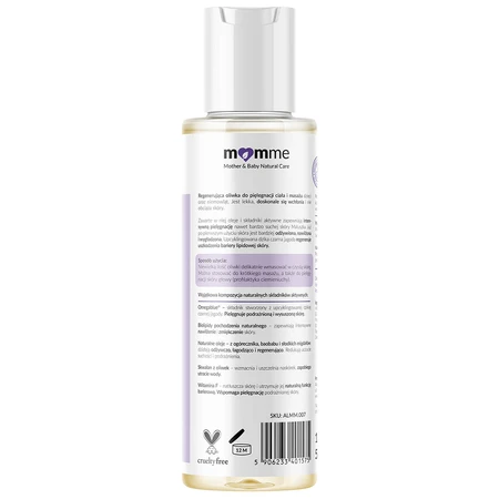 Momme, regenererende lichaamsolie, vanaf de geboorte, 150 ml