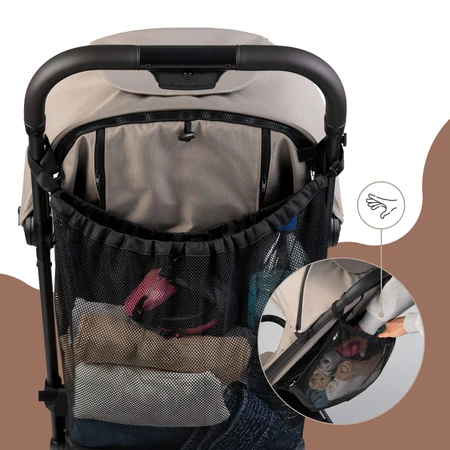 Sipo, mesh universele organiser - trolley tas, maat XL, zwart, 1 st