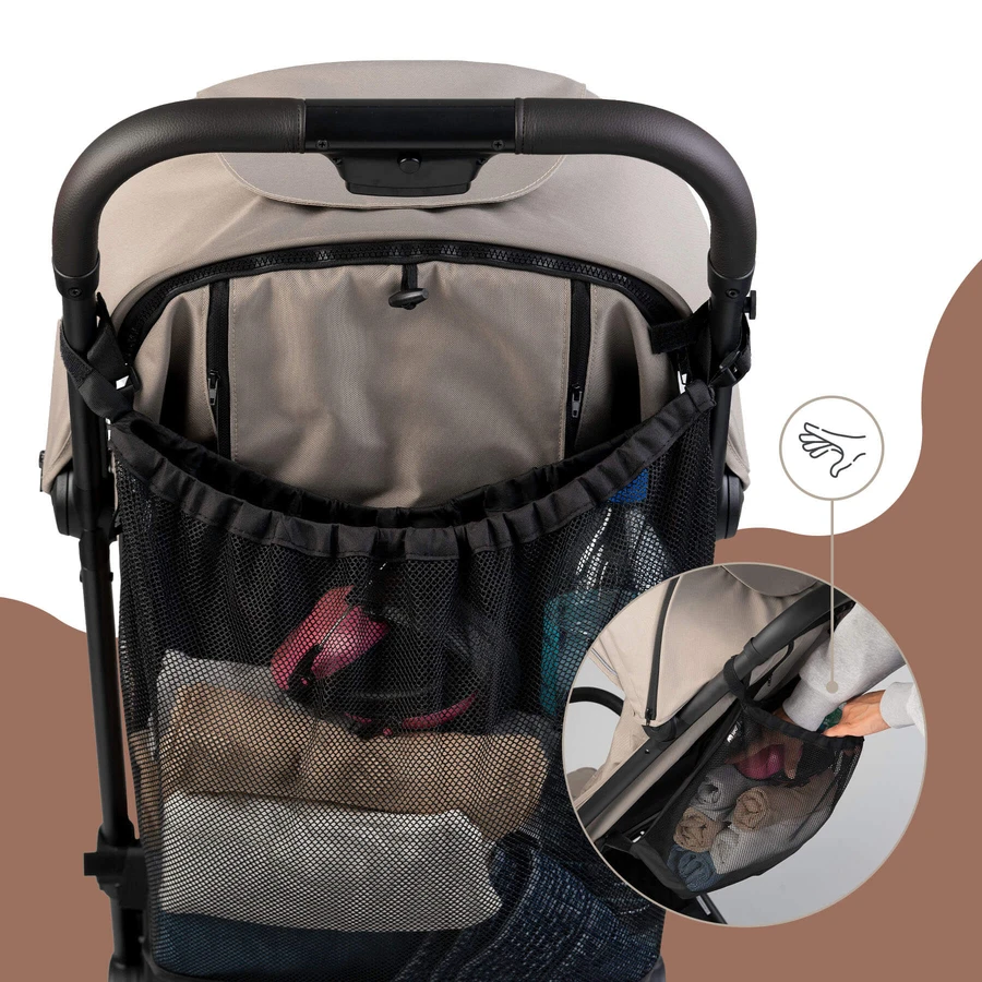 Sipo, mesh universele organiser - trolley tas, maat XL, zwart, 1 st