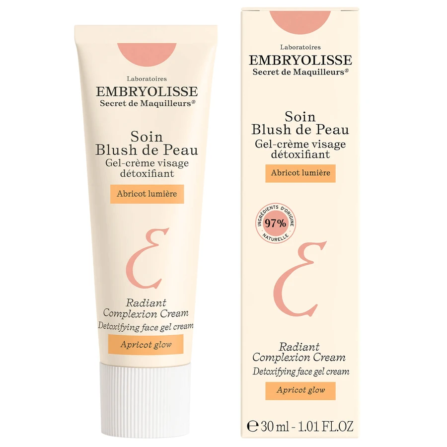Embryolisse Apricot Glow, ontgiftende en verfraaiende crème-gel, 30 ml