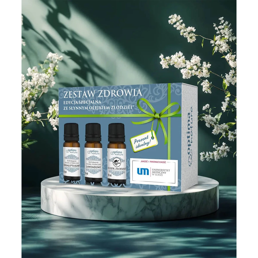 Optima Natura Christmas Package Set, Health, 3 x 10 ml, Happiness, 3 x 10 ml, Love, 3 x 10 ml