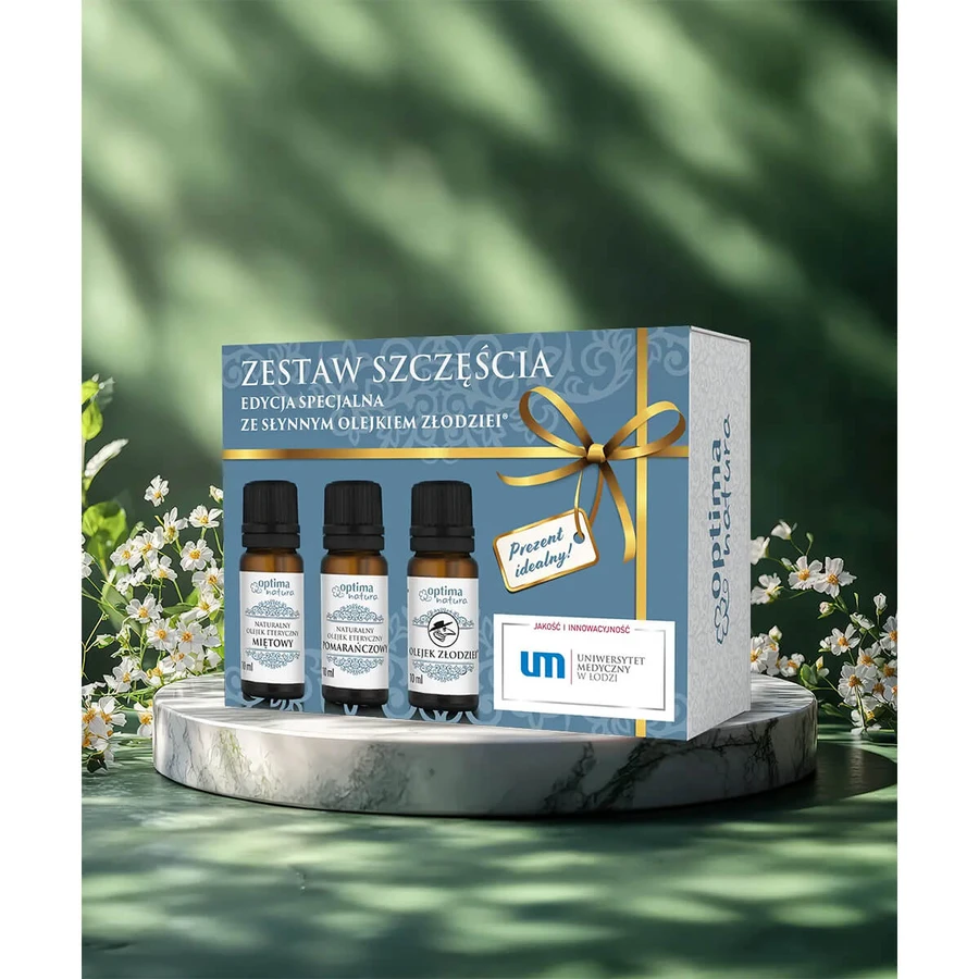 Optima Natura Christmas Package Set, Health, 3 x 10 ml, Happiness, 3 x 10 ml, Love, 3 x 10 ml