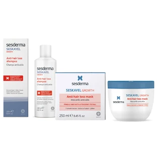 Sesderma Seskavel Growth anti-haaruitval kit, shampoo, 200 ml + masker, 250 ml