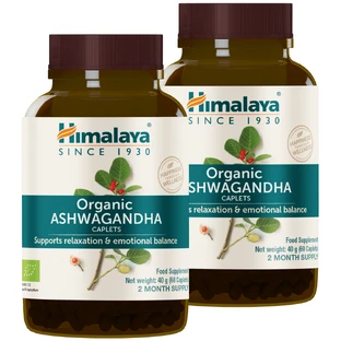 Himalaya Organic Ashwagandha set, 2 x 60 tablets