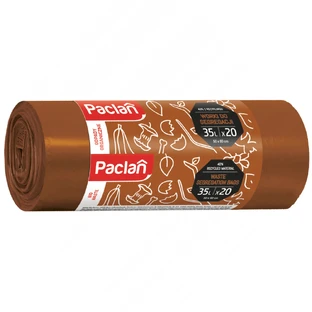 Paclan, Trennbeutel, Bioabfall, braun, 35 l x 20 Stück