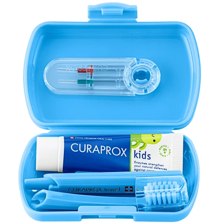 Curaprox Kids, Reiseset, blau