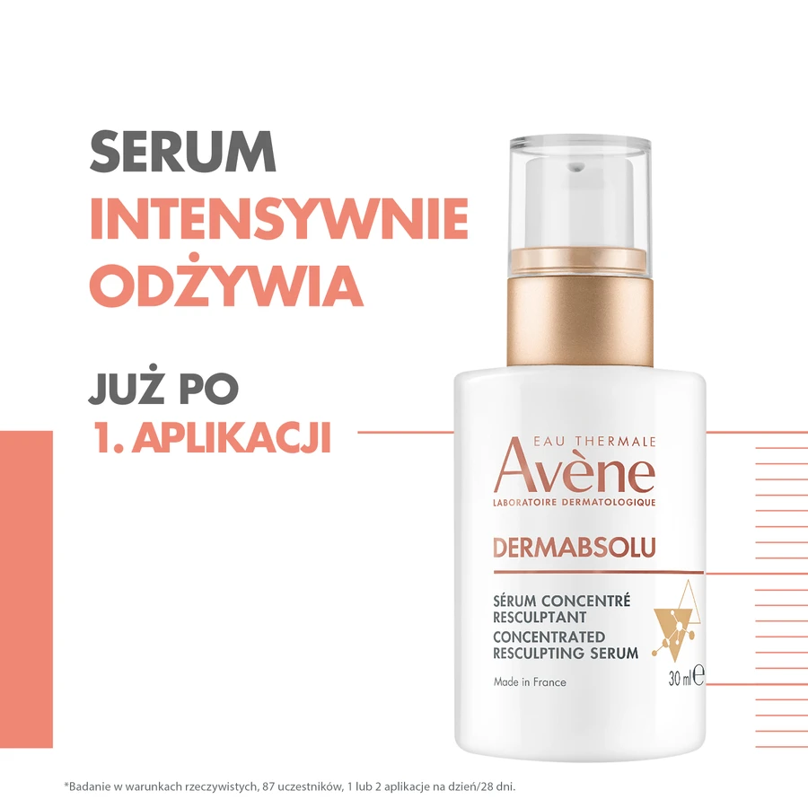 Avene Dermabsolu Advanced Firming Care Set, crema de noche lifting, 40 ml + crema rellenadora del contorno de ojos, 15 ml + serum restaurador del contorno facial, 30 ml