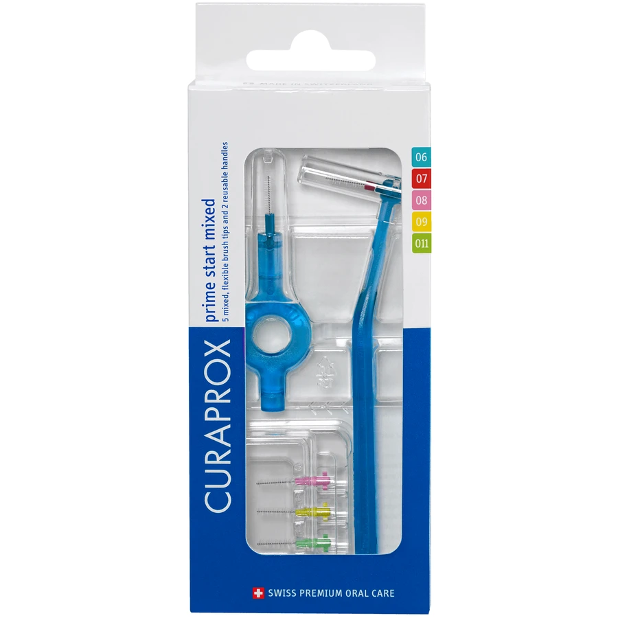 Curaprox CPS 06-011 Prime Start Mixed Pack, cepillos interdentales, 5 piezas
