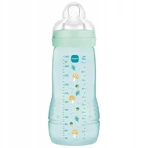 MAM Easy Active, biberon anti-colique, avec tétine en silicone, motif Fruits, unisexe, à partir de 4 mois, 330 ml