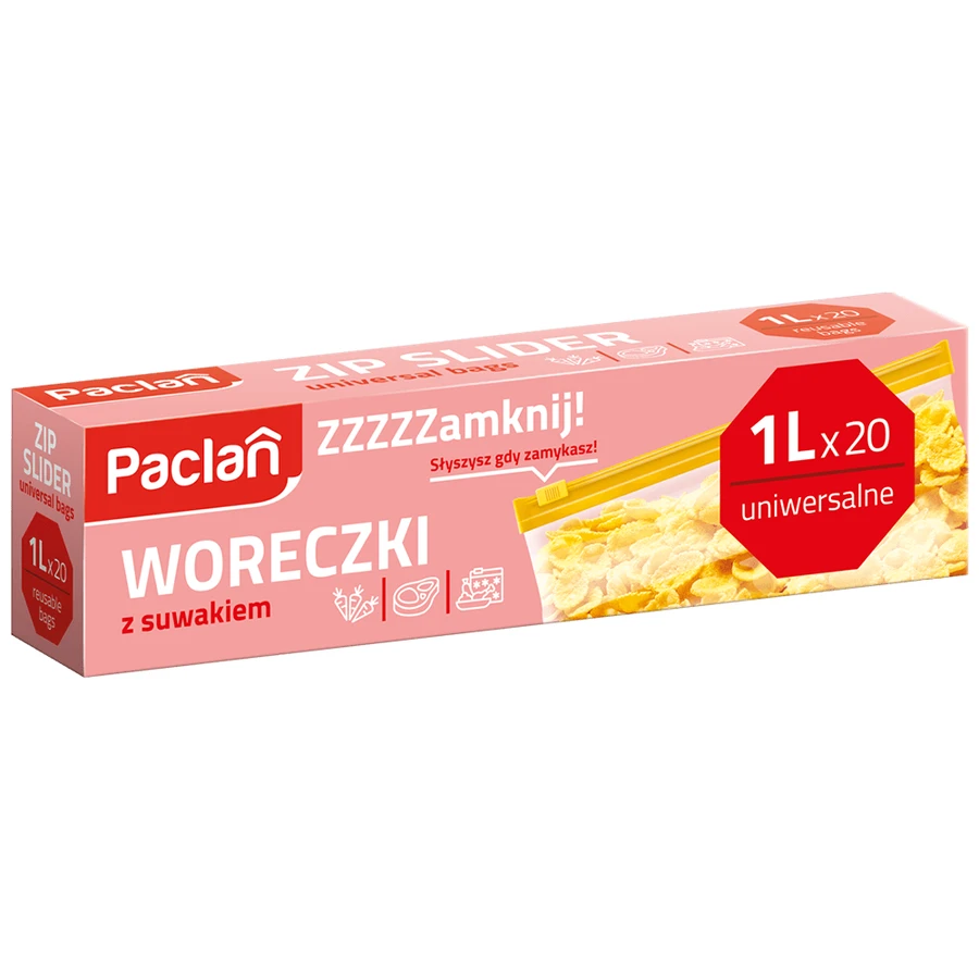 Paclan, Ziplock-Beutel, 1 l x 20 Stück