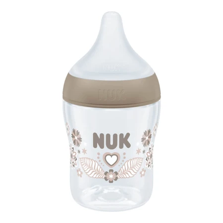 NUK Perfect Match, biberon anti-colique avec tétine en silicone, taille S, cœurs, dès la naissance, 150 ml