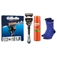 Gillette ProGlide FlexBall set, razor, 1 piece + blades, 2 pieces + shaving gel, 200 ml + socks