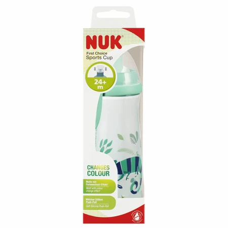 NUK Sports Cup, gobelet avec embout en silicone, à partir de 2 ans, vert, 450 ml