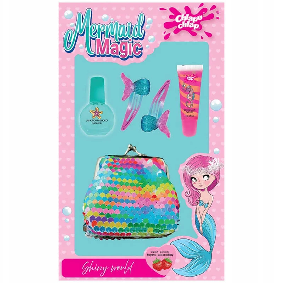 Chlap Chlap Mermaid Magic, Geschenkset mit Geldbörse und Haarspangen, ab 5 Jahren