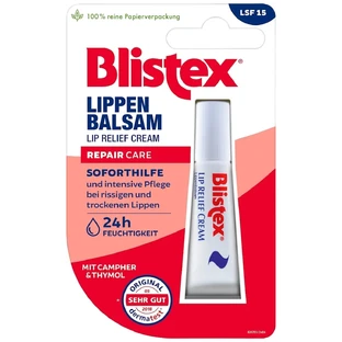 Blistex Repair Care Lip Relief Cream, bálsamo labial, FPS 15, 6 ml