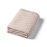 BabyOno, gebreide deken, katoen, beige, 75 cm x 100 cm, 1 stuk