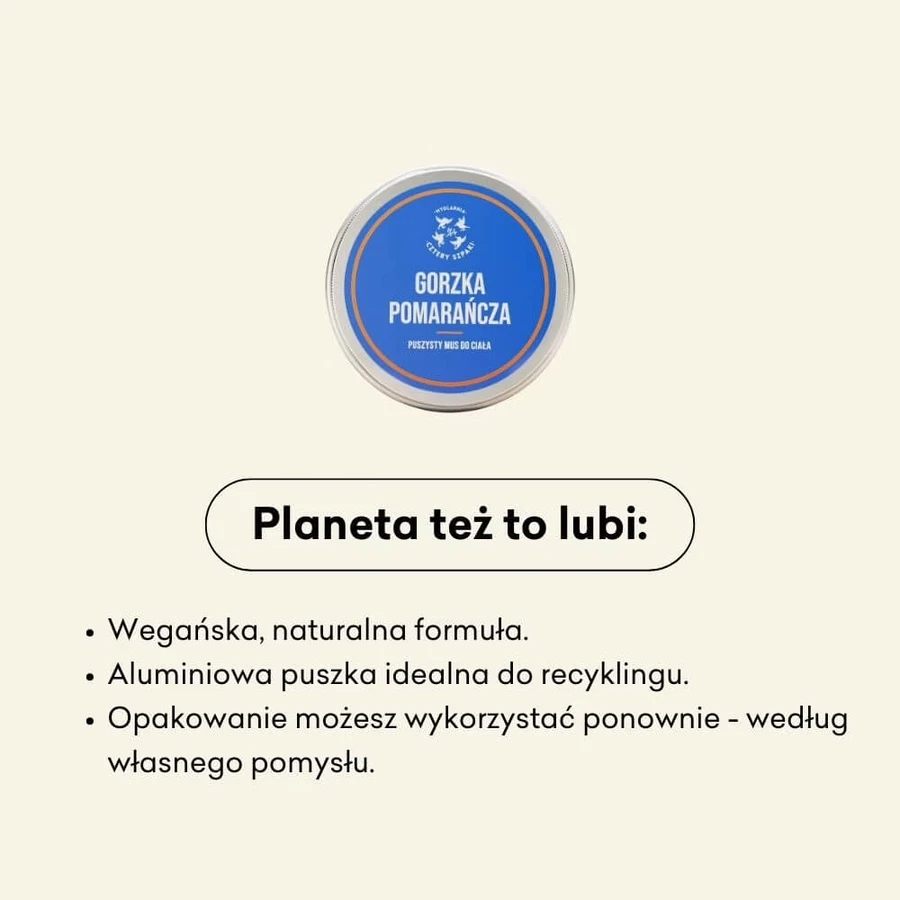 Cztery Szpaki, luchtige bodymousse, bittere sinaasappel, 150 ml