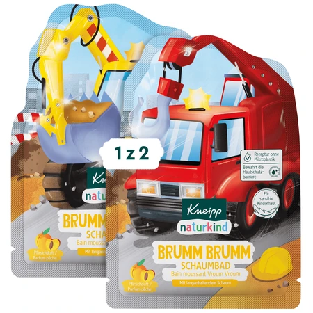 Kneipp Naturkind Brum-Brum, líquido para baño de burbujas, melocotón, 40 ml