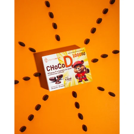 ChocoD, vitamine D pour les enfants à partir de 4 ans, 30 gélules