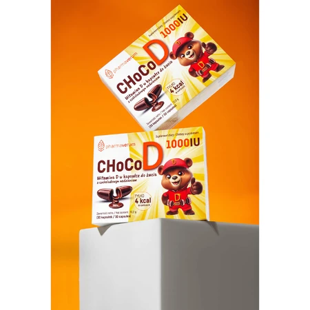 ChocoD, vitamine D pour les enfants à partir de 4 ans, 30 gélules